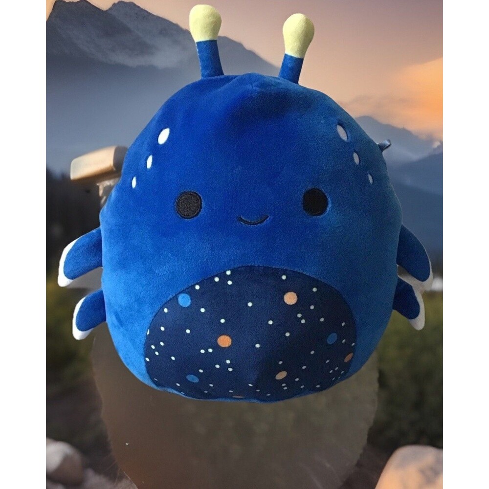 Adopt Me! SPACE WHALE Alien Original Squishmallows 8” Blue Antennas NWOT